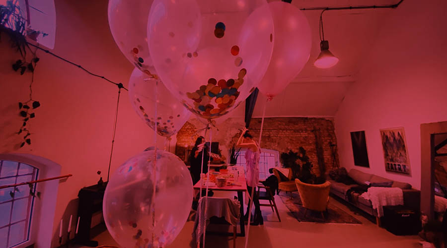 balony w lofcie na panieńskie wieczory w Warszawie na imprezy