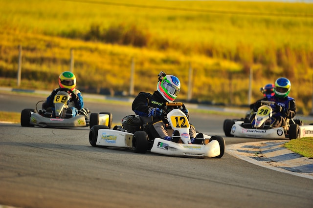 stag rivalry on go-karts in warsaw