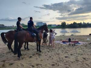na plazy policja aresztuje panne młodą z panieńskiego